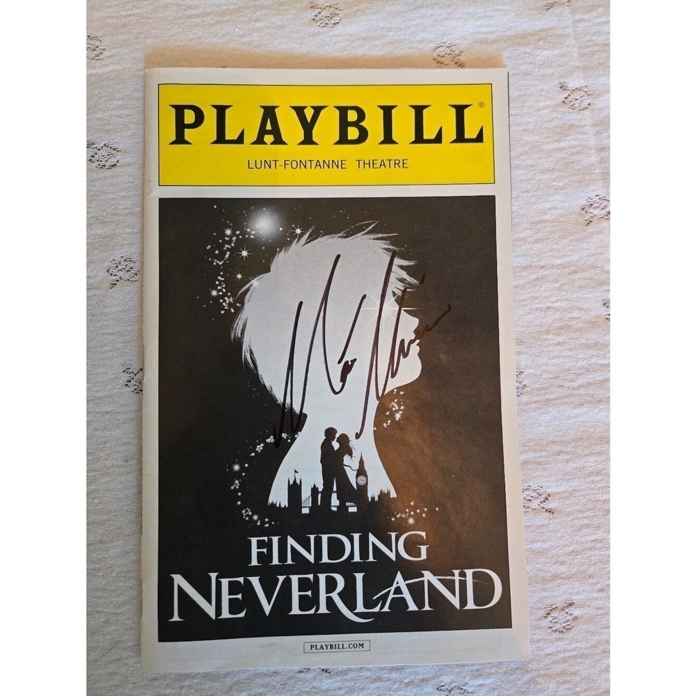 Finding Neverland Broadway Signed Matthew Morrison Playbill